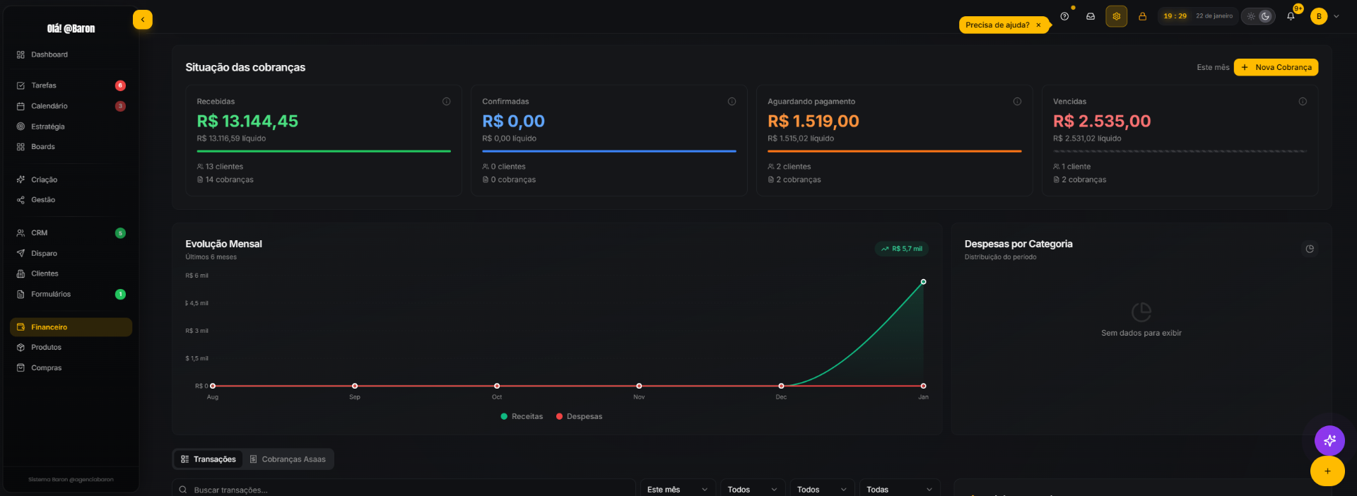 Controle Financeiro