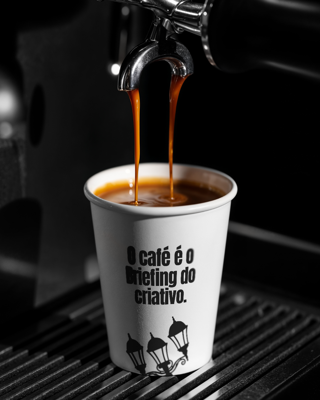 O café é o briefing do criativo